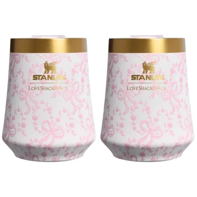 Stanley 1913 x LoveShackFancy Holiday The Reserve Wine Tumbler Set | 11 OZ (2-pack)